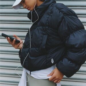 Free People Midnight Black Puffer Jacket